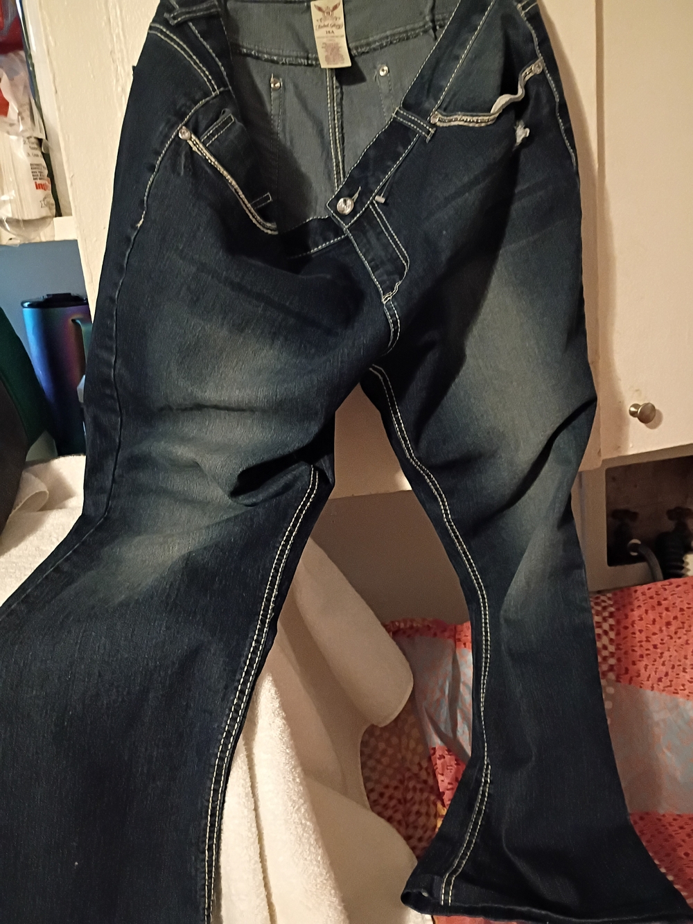 Faded Glory Dark Blue Straight Leg Women's Jeans